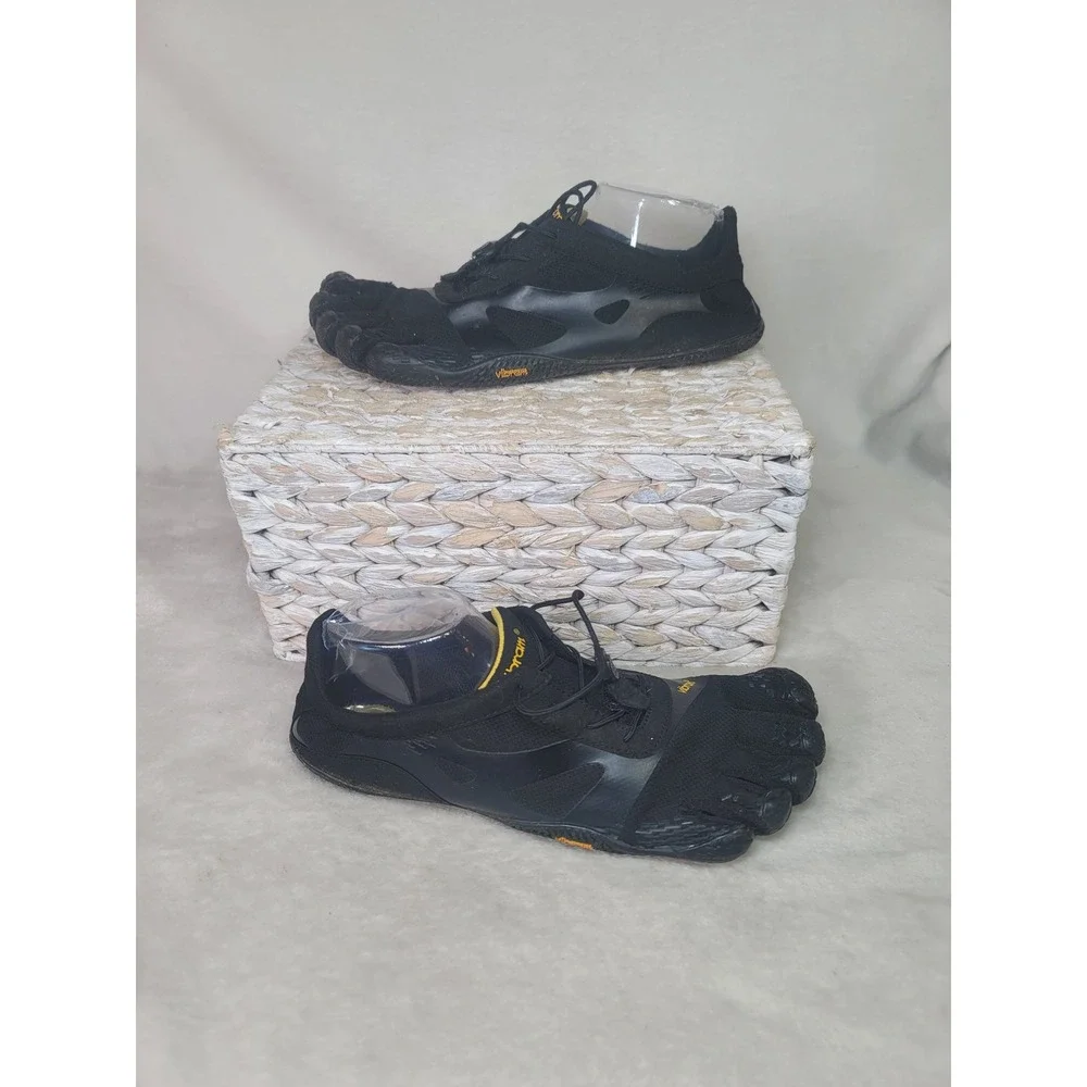 Vibram FiveFingers KSO EVO Mens Black Yellow Barefoot Training Shoes 14M0701